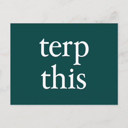 Terp Dit donkere Briefkaart (Voorkant)
