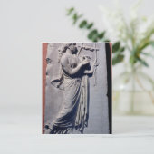 Terpsichore, de muse van het dansen en lied briefkaart (Staand voorkant)