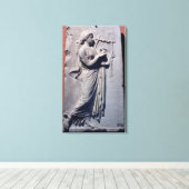 Terpsichore, de muze van dansen en liedjes canvas afdruk (Insitu (Houten vloer))
