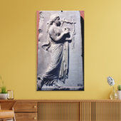 Terpsichore, de muze van dansen en liedjes canvas afdruk (Insitu (Woonkamer))