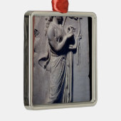 Terpsichore, de muze van dansen en liedjes metalen ornament (Rechts)