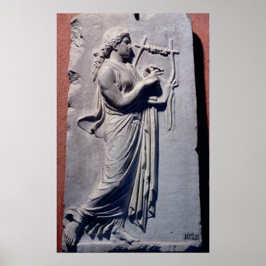 Terpsichore, de muze van dansen en liedjes poster (Voorkant)
