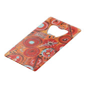 Terra Abstract Credit Kaart Bottle Open Creditkaart Flessenopener (Achterkant Gekanteld)