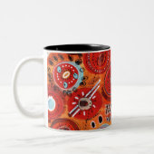 Terra Abstracte tweetone koffie-Mok Tweekleurige Koffiemok (Links)