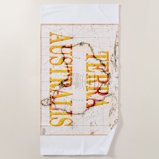 Terra Australis Map 1814 Strandlaken (Voorkant)