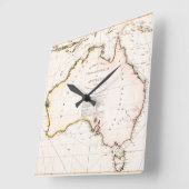 Terra Australis Map 1814 Vierkante Klok (Hoek)