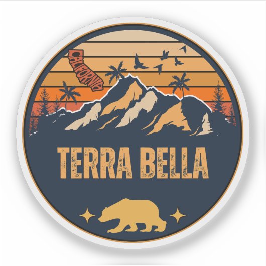 Terra Bella, Californië Sticker (Voorkant)