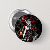 "Terra" Candle Light Tattoo Fairy Pinback Button (Voorkant /achterkant)