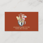 Terra Cook Chef Waterverf Baking Utils Bakery Visitekaartje (Voorkant)