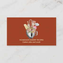 Terra Cook Chef Waterverf Baking Utils Bakery Visitekaartje