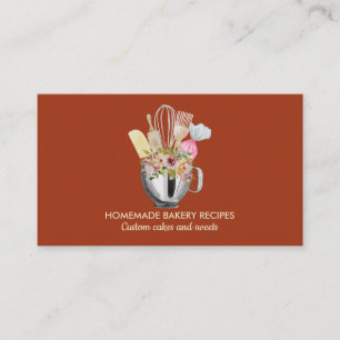 Terra Cook Chef Waterverf Baking Utils Bakery Visitekaartje
