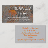 Terra Cotta Aardewerk Tuin Decoratie (foto) Visitekaartje (Voorkant / Achterkant)