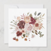 Terra Cotta and Green Save the Date Invite (Achterkant)