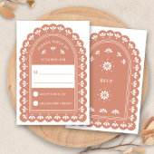 Terra Cotta Arch Autumn Wedding RSVP Kaart