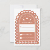 Terra Cotta Arch Autumn Wedding RSVP Kaart (Voorkant)