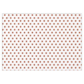 Terra Cotta Black Polka Dots Tafelkleed (Voorkant (Horizontaal))
