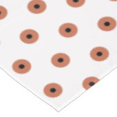Terra Cotta Black Polka Dots Tafelkleed (Gekanteld)