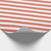 Terra Cotta Diagonal Stripe Cadeaupapier (Hoek)