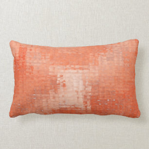 Terra Cotta Distress Grunge Lumbar Pillow Kussen