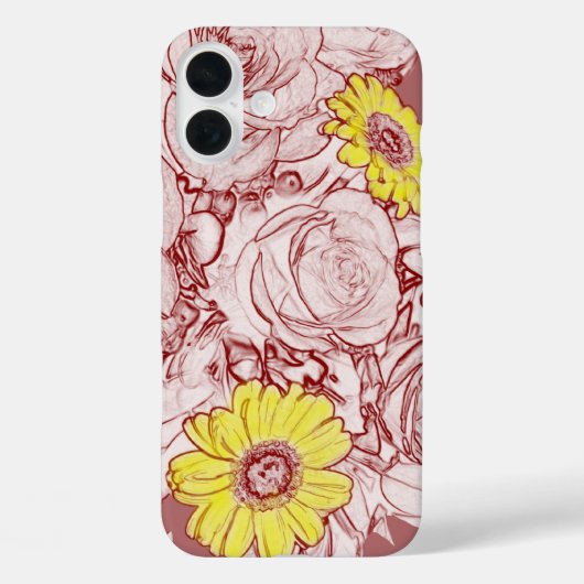 Terra Cotta Edged Bouquet Case-Mate iPhone Case (Achterkant)