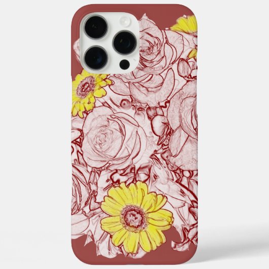 Terra Cotta Edged Bouquet Case-Mate iPhone Case (Achterkant)