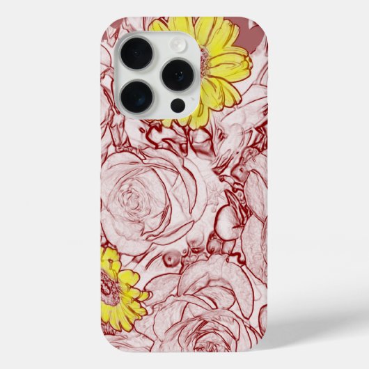 Terra Cotta Edged Bouquet Case-Mate iPhone Case (Achterkant)