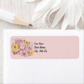 Terra Cotta Edged Bouquet Personalized Etiket (Insitu)