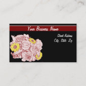 Terra Cotta Edged Bouquet Visitekaartje (Voorkant)