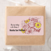 Terra Cotta Edged Roos Daisy Bouquet Etiket (Insitu)