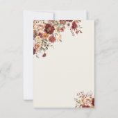 Terra Cotta en Green Thank You Card Bedankkaart (Achterkant)