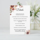 Terra Cotta Enclosure Card Details Informatiekaartje (Staand voorkant)