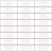 Terra Cotta Guest Adresetiketten Sticker (Voorkant)