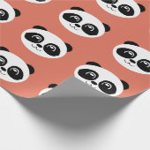 Terra Cotta - Happy Panda Face Cadeaupapier (Hoek)