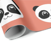 Terra Cotta - Happy Panda Face Cadeaupapier (Rol Hoek)