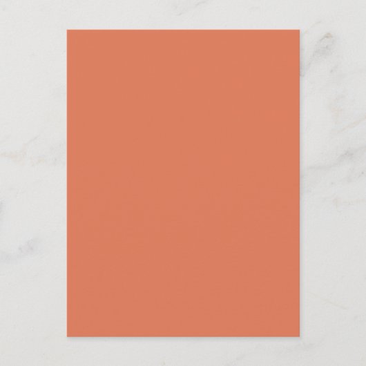 Terra Cotta Kleur 1 Briefkaart (Voorkant)