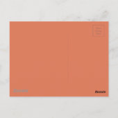 Terra Cotta Kleur 1 Briefkaart (Achterkant)