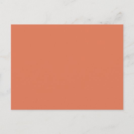 Terra Cotta Kleur 1 Briefkaart (Voorkant)
