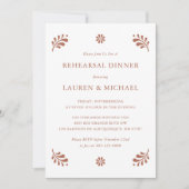 Terra Cotta Mexicaanse repetitie diner uitnodiging (Voorkant)