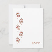 Terra Cotta Mexicaanse RSVP-kaart Kaart (Achterkant)