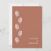 Terra Cotta Mexican Save The Date Kaart (Achterkant)