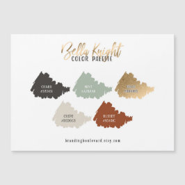 Terra Cotta Mint Green & Gold Color Palette Kaart
