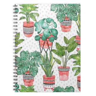 Terra Cotta Planten pottenpatroon. Notitieboek