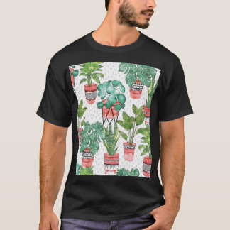 Terra Cotta Planten pottenpatroon. T-shirt