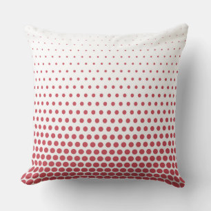 Terra Cotta Polka Dots Modern White Kussen