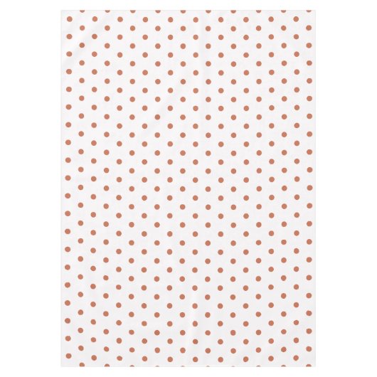 Terra Cotta Polka Dots Tafelkleed (Voorkant)