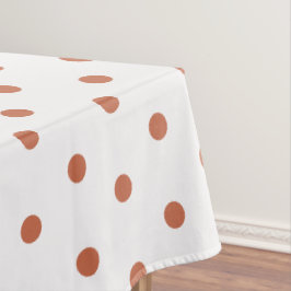 Terra Cotta Polka Dots Tafelkleed