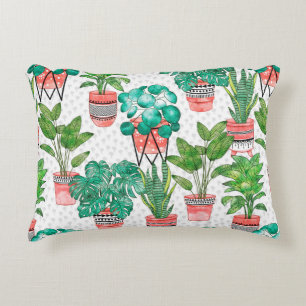Terra cotta Pots Waterverf House Planten Naadloos Accent Kussen