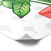 Terra cotta Pots Waterverf House Planten Naadloos Poster (Hoek)