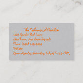 Terra Cotta Pottery Garden Decoration (photog) Visitekaartje (Achterkant)