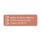 Terra Cotta Retour Adres Label (Voorkant)